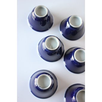 瑠璃釉古伊万里 煎茶碗6客　P056 