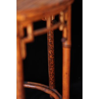 紅斑竹/湘妃竹 円形高卓(たかしょく)　U045 