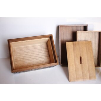 大須賀喬 銀鍍金 彫金蝶飾箱/茶箱　M062 