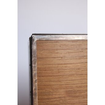 大須賀喬 銀鍍金 彫金蝶飾箱/茶箱　M062 