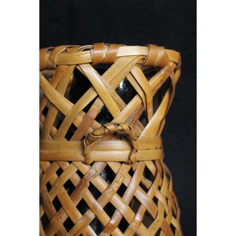 飯塚小玕斎 蝉型花籠　U047 