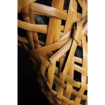 飯塚小玕斎 蝉型花籠　U047 