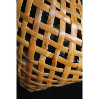 飯塚小玕斎 蝉型花籠　U047 