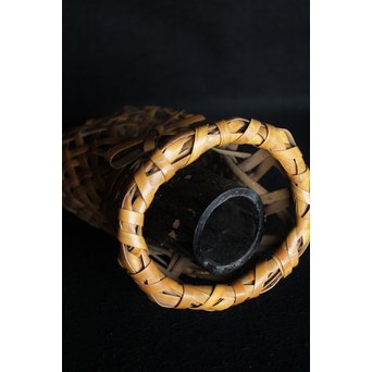 飯塚小玕斎 蝉型花籠　U047 