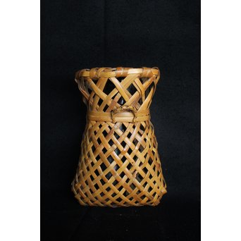 飯塚小玕斎 蝉型花籠　U047 