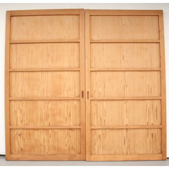 角桟 杉の板戸 4枚1組　B929 