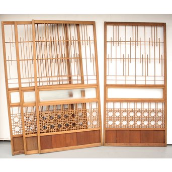 組子障子戸 4枚1組　F211Y