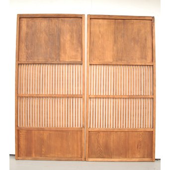 上下鏡板の格子建具 2枚1組　L938 
