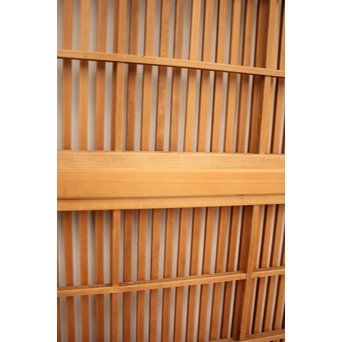 白木クリアガラス細身格子戸 2枚1組　L939 