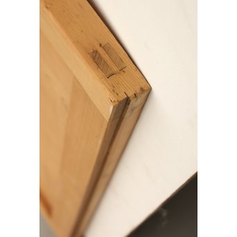 白木クリアガラス細身格子戸 2枚1組　L939 