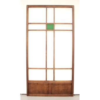 桜模様と緑色ガラスの建具 GD1184 