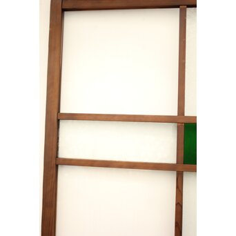 桜模様と緑色ガラスの建具 GD1184 