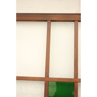桜模様と緑色ガラスの建具 GD1184 