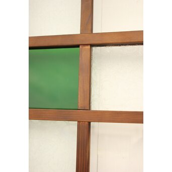 桜模様と緑色ガラスの建具 GD1184 