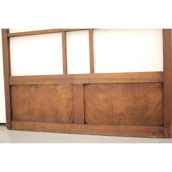 桜模様と緑色ガラスの建具 GD1184 