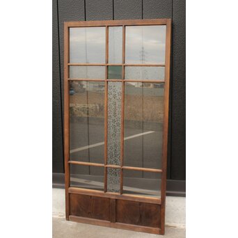 桜模様と緑色ガラスの建具 GD1184 