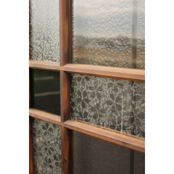 桜模様と緑色ガラスの建具 GD1184 