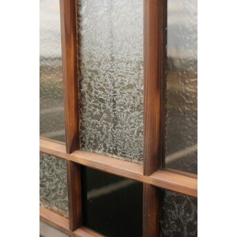 桜模様と緑色ガラスの建具 GD1184 