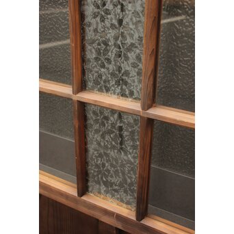 桜模様と緑色ガラスの建具 GD1184 