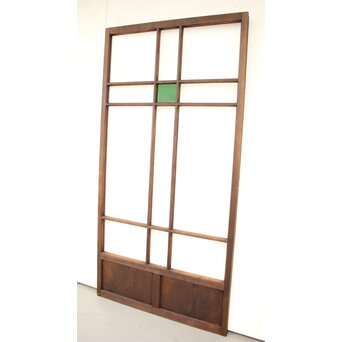 桜模様と緑色ガラスの建具 GD1184 