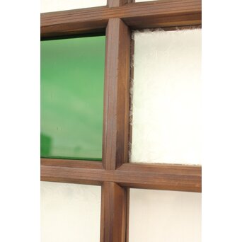 桜模様と緑色ガラスの建具 GD1184 