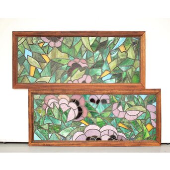 ステンドグラス 2枚1組　GD1185YD