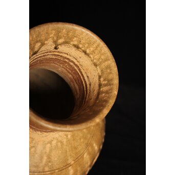 漢 灰釉陶器 双耳壺　P059 