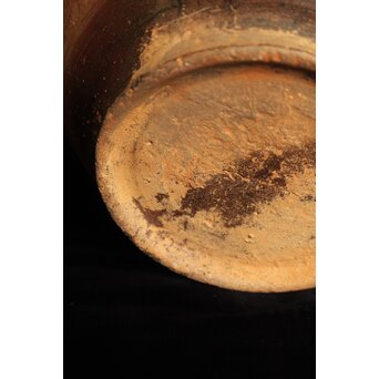 漢 灰釉陶器 双耳壺　P059 