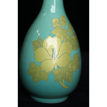 吉田美統 釉裏金彩花瓶　P060 
