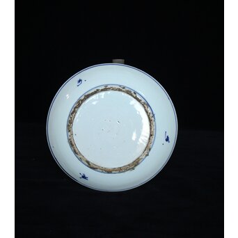 花文 古染付 7寸皿　P062 