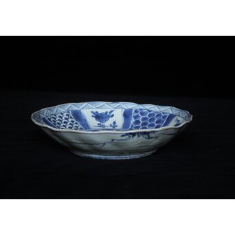 古染付 祥瑞手 深皿7寸　P063 