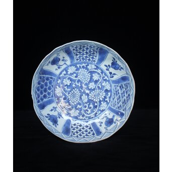 古染付 祥瑞手 深皿7寸　P063