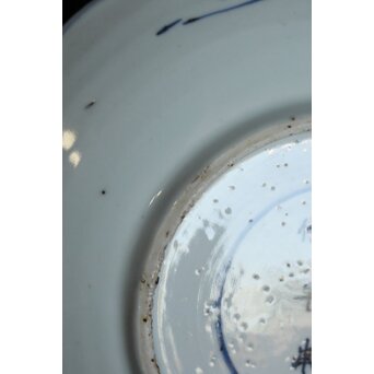 古染付 祥瑞手鷺文 深皿7寸　P064 