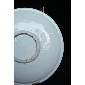 初期伊万里 宝尽吉祥吉祥文 7寸平皿　P065　 