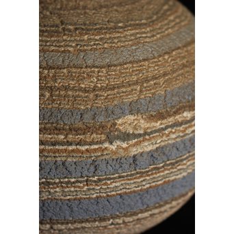 松井康成 練上嘯裂文壷　P066 