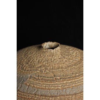 松井康成 練上嘯裂文壷　P066 