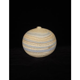 松井康成 練上嘯裂文壷　P066 