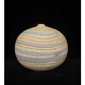 松井康成 練上嘯裂文壷　P066 