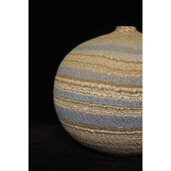 松井康成 練上嘯裂文壷　P066 