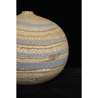 松井康成 練上嘯裂文壷　P066 