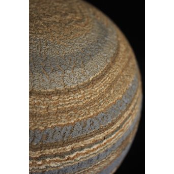 松井康成 練上嘯裂文壷　P066 