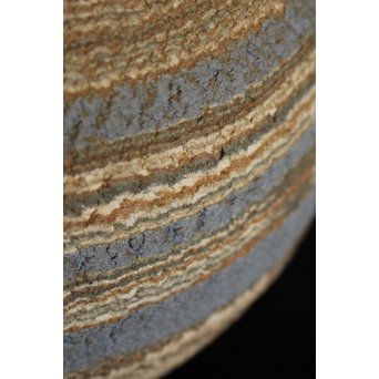 松井康成 練上嘯裂文壷　P066 