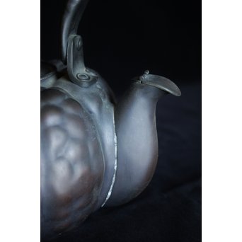 皆川堂 鎚起銅器 南瓜型水注　M063 