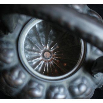 皆川堂 鎚起銅器 南瓜型水注　M063 