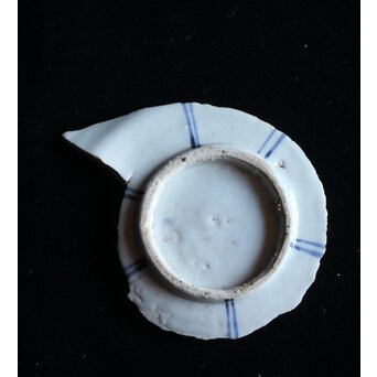 初期伊万里 白抜き鷺陶片　P073 