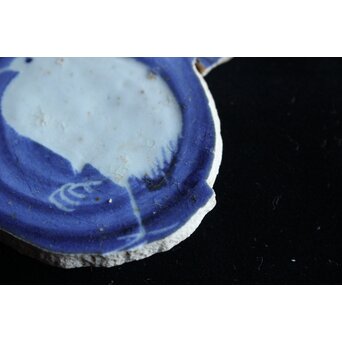 初期伊万里 白抜き鷺陶片　P073 