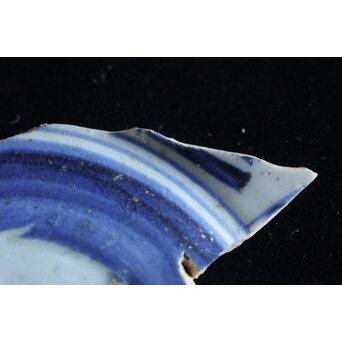 初期伊万里 白抜き鷺陶片　P073 