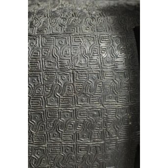 村田整珉造  宣徳高彫五爪龍双耳 唐銅瓶掛　M064 