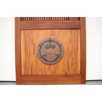 総欅柾目 格子蔵戸　W936Y 