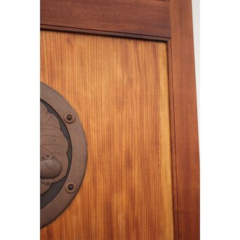 総欅柾目 格子蔵戸　W936Y 